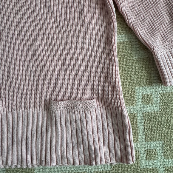Ralph Lauren Jeans Lightweight Cotton Sweater Casual Preppy Pink Large - Picture 8 of 10